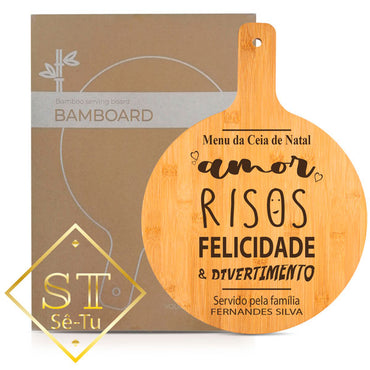Tábua de Corte em Bambu Ceia de Natal - Sê-Tu