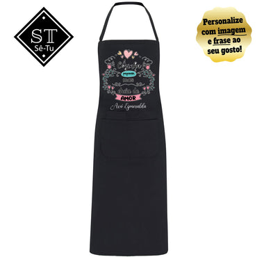 Avental Avó Cozinha Pequena mas com Amor