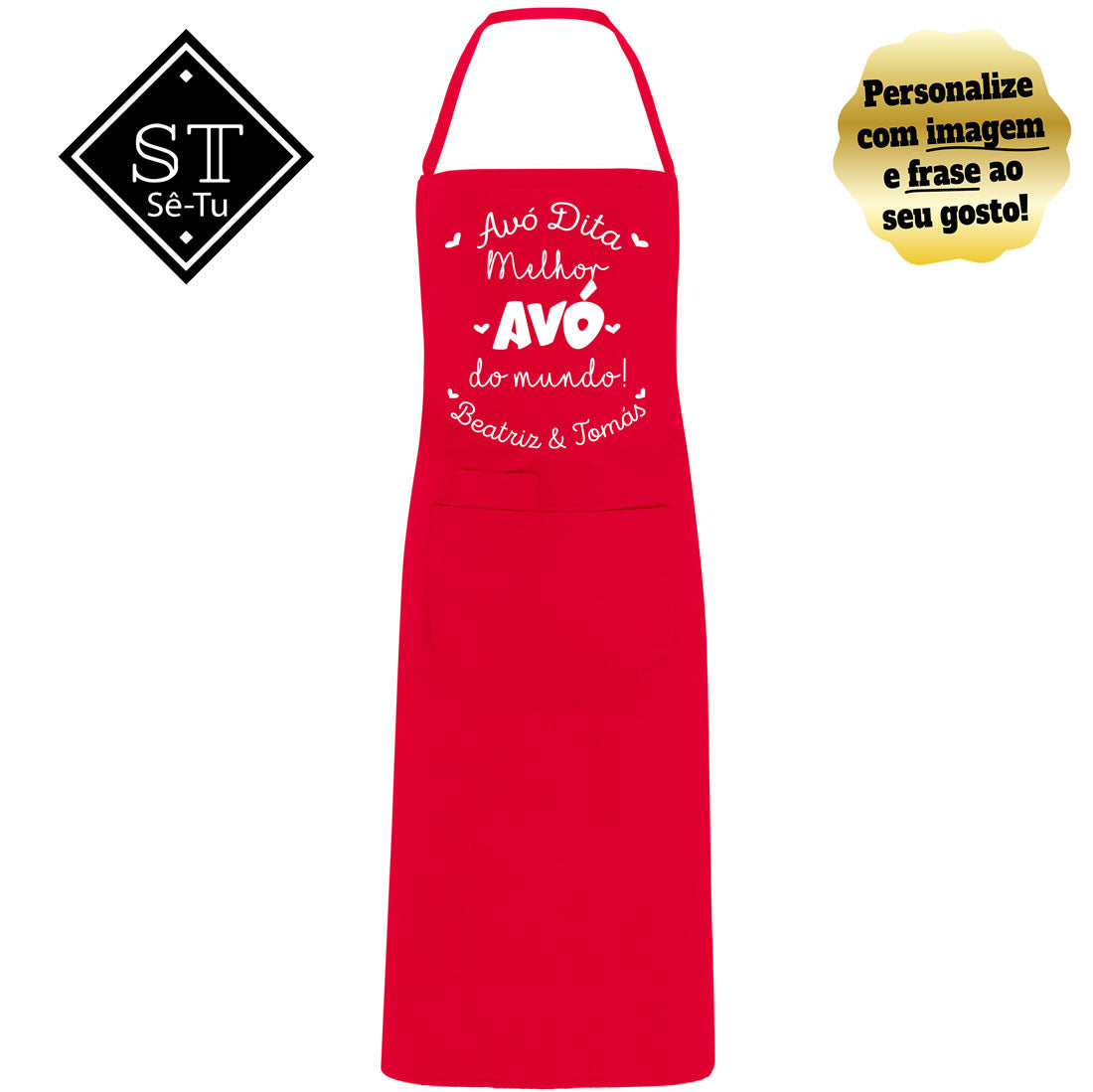 World's Best Grandma Apron (names)