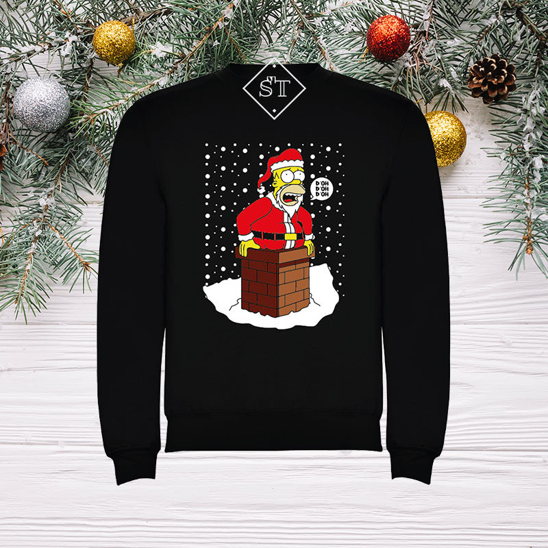 Homer Simpson Christmas Sweatshirt - Kids