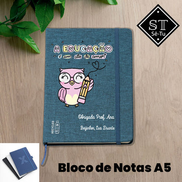 Bloco de Notas Professora Ato de Amor