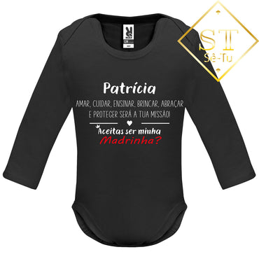 Body Aceitas ser Madrinha/Padrinho