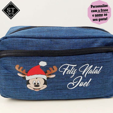 Necessaire Mickey Feliz Natal