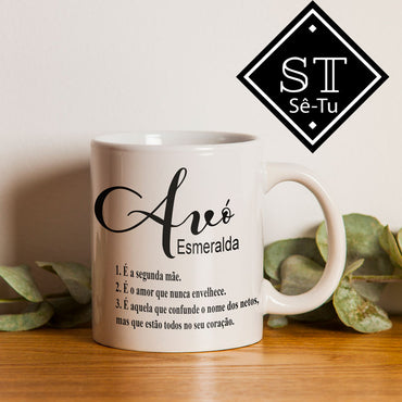 Pack Chinelos + Canecas Avós com nome