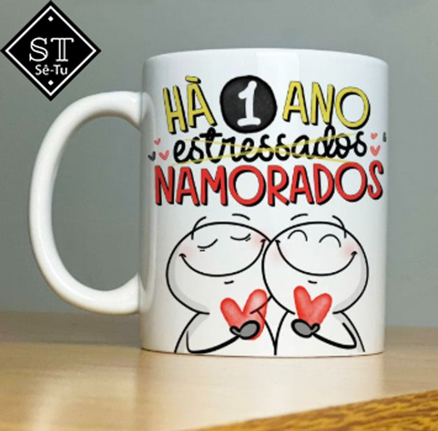 Caneca Há 1 Ano Namorados