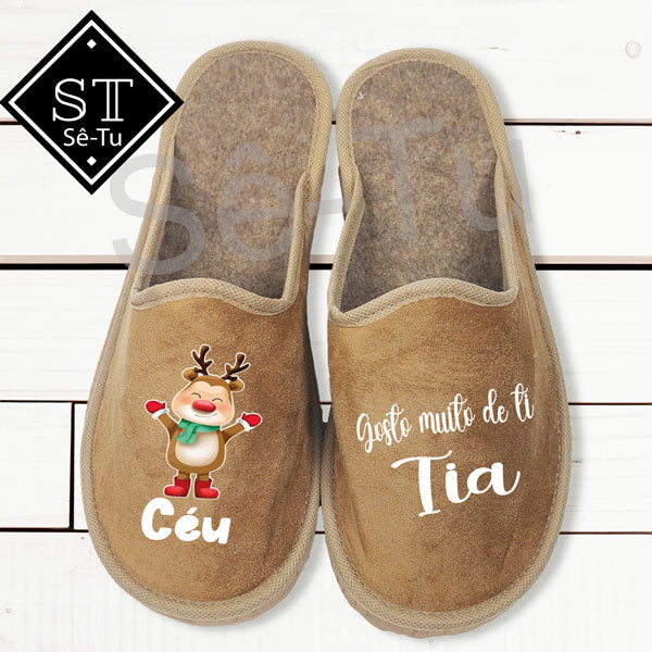 Zapatillas de reno me gustas mucho