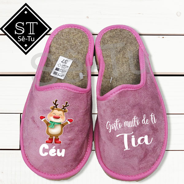 Zapatillas de reno me gustas mucho