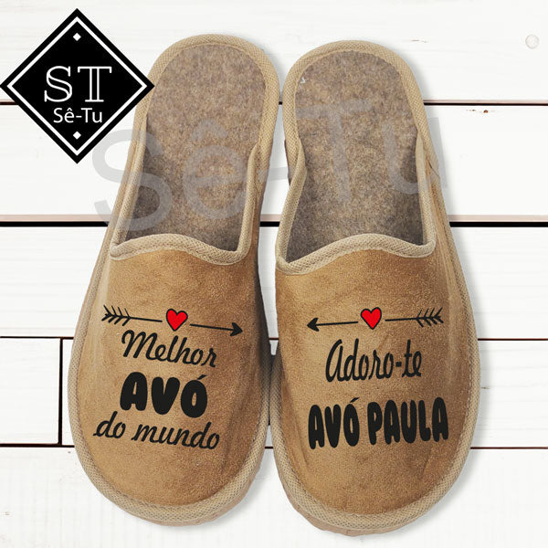 Best Grandma In The World I Love You Slippers