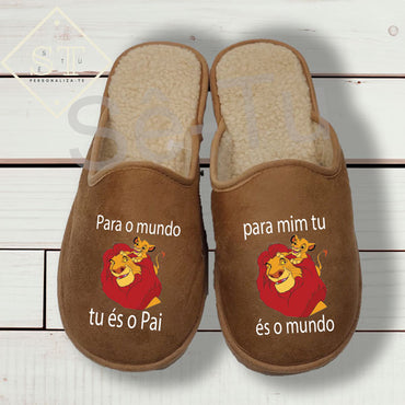 Chinelos Rei Leão Melhor Pai do Mundo - Sê-Tu