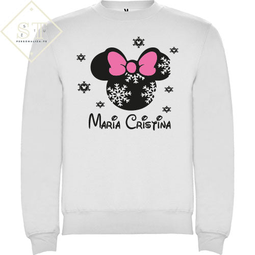 Sweatshirt Mickey Flocos Natal - Criança