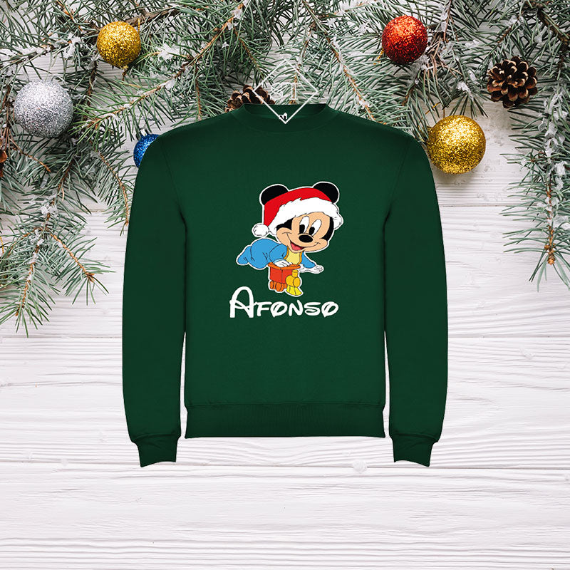 Sweatshirt Mickey Natal - Criança