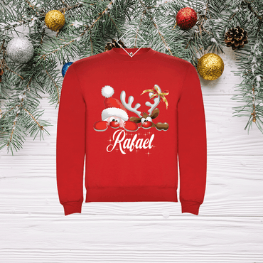 Sudadera con reno asomado - Niños