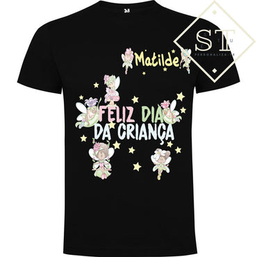Feliz dia das Crianças Fadas (Com nome) - Sê-Tu