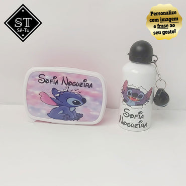 Fiambreira + Garrafa Stitch 1