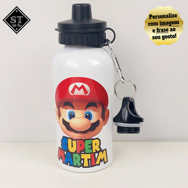 Fiambreira + Garrafa Super Mário C/ Nome 1