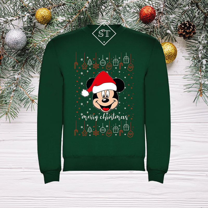 Sudadera navideña de Mickey - Adulto
