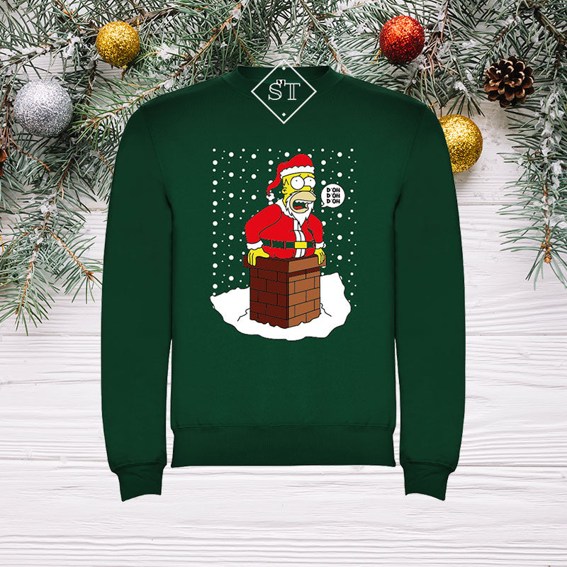 Homer Simpson Christmas Sweatshirt - Kids