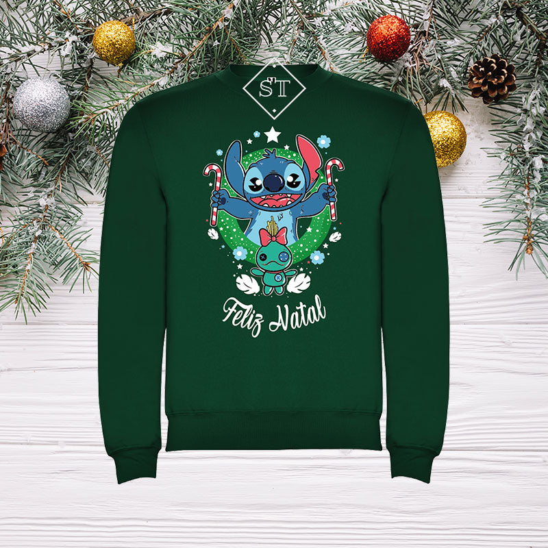 Sudadera navideña de Stitch para niños