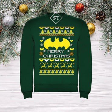 Sudadera navideña de Batman para adulto