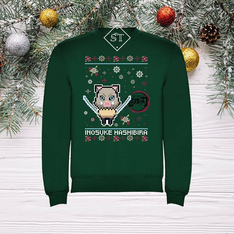 Sudadera navideña de Demon Slayer para niños