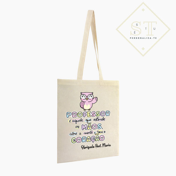 Tote Bag Professor é aquele que estende as mãos - Sê-Tu