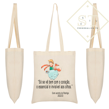 Tote Bag Principezinho só se vê bem com o coração - Sê-Tu