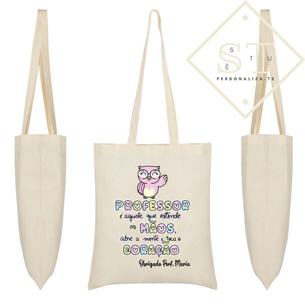 Tote Bag Professor é aquele que estende as mãos - Sê-Tu
