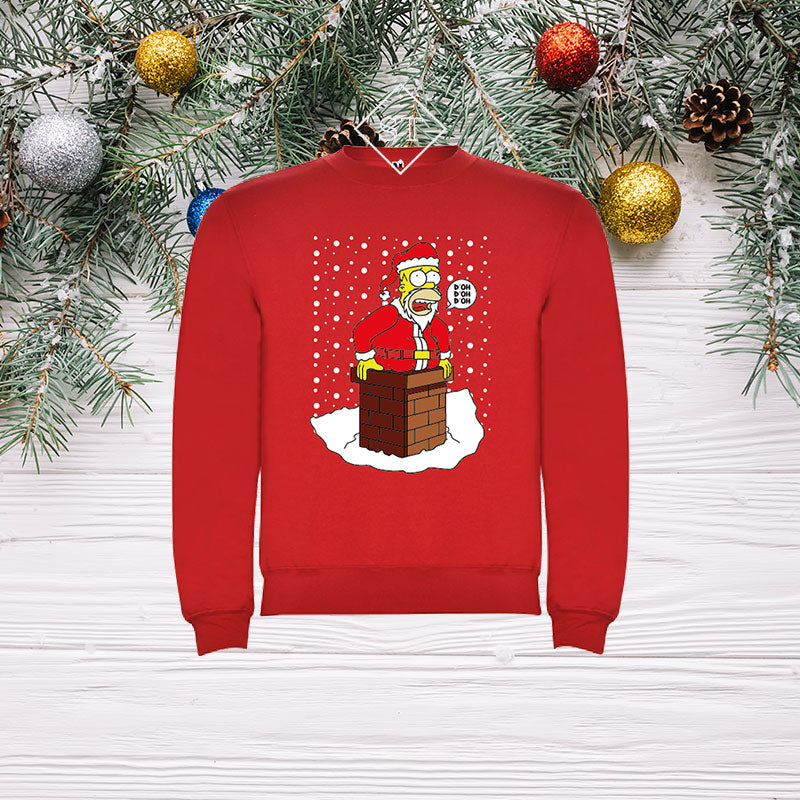 Homer Simpson Christmas Sweatshirt - Kids