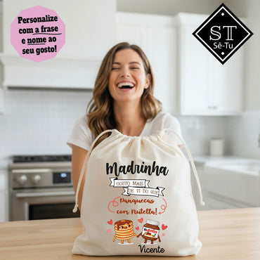 Saco de frescos Madrinha Gosto de ti mais do que Panquecas com Nutella