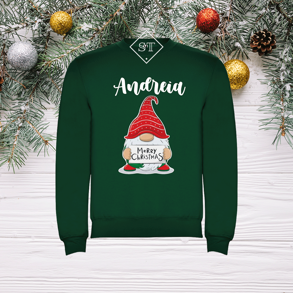 Sweatshirt Gnomos Natal - Mamã