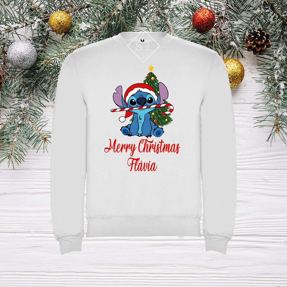 Sudadera navideña de Stitch 3 - Niños