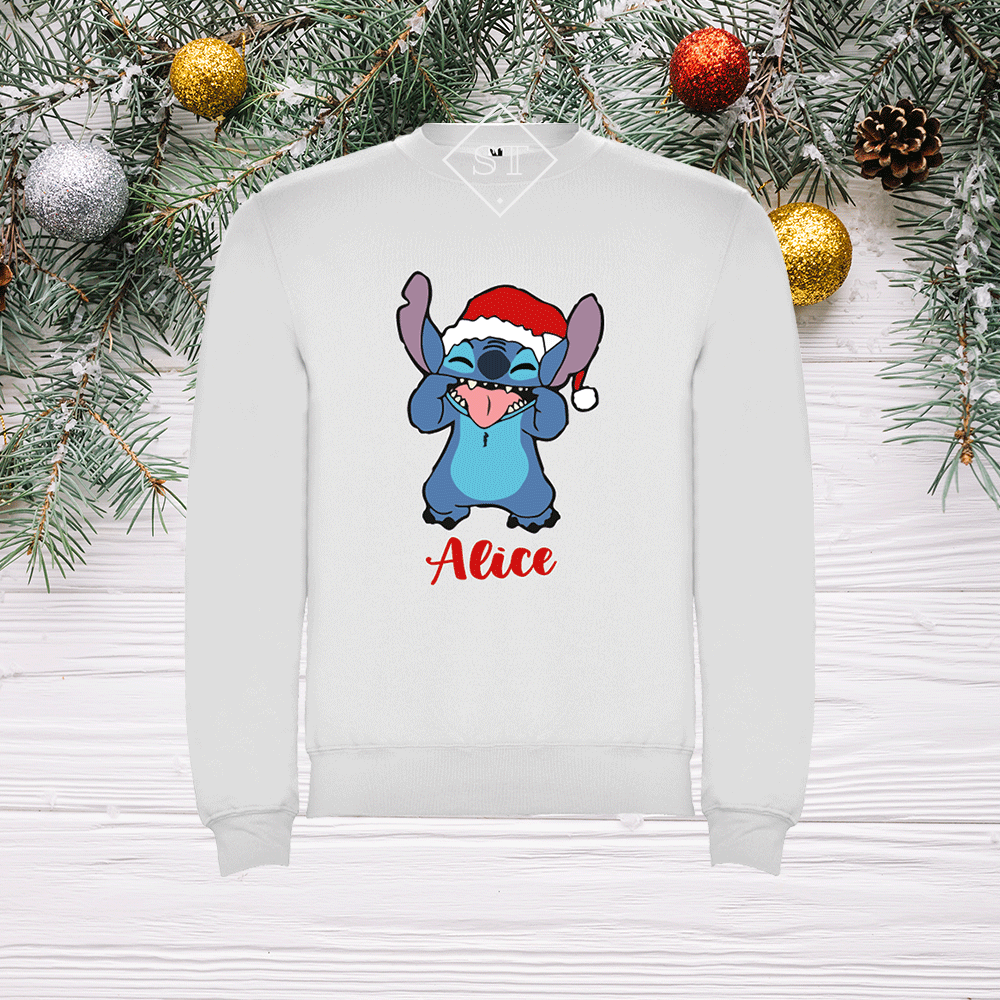 Sweatshirt Stitch 2 Natal - Criança