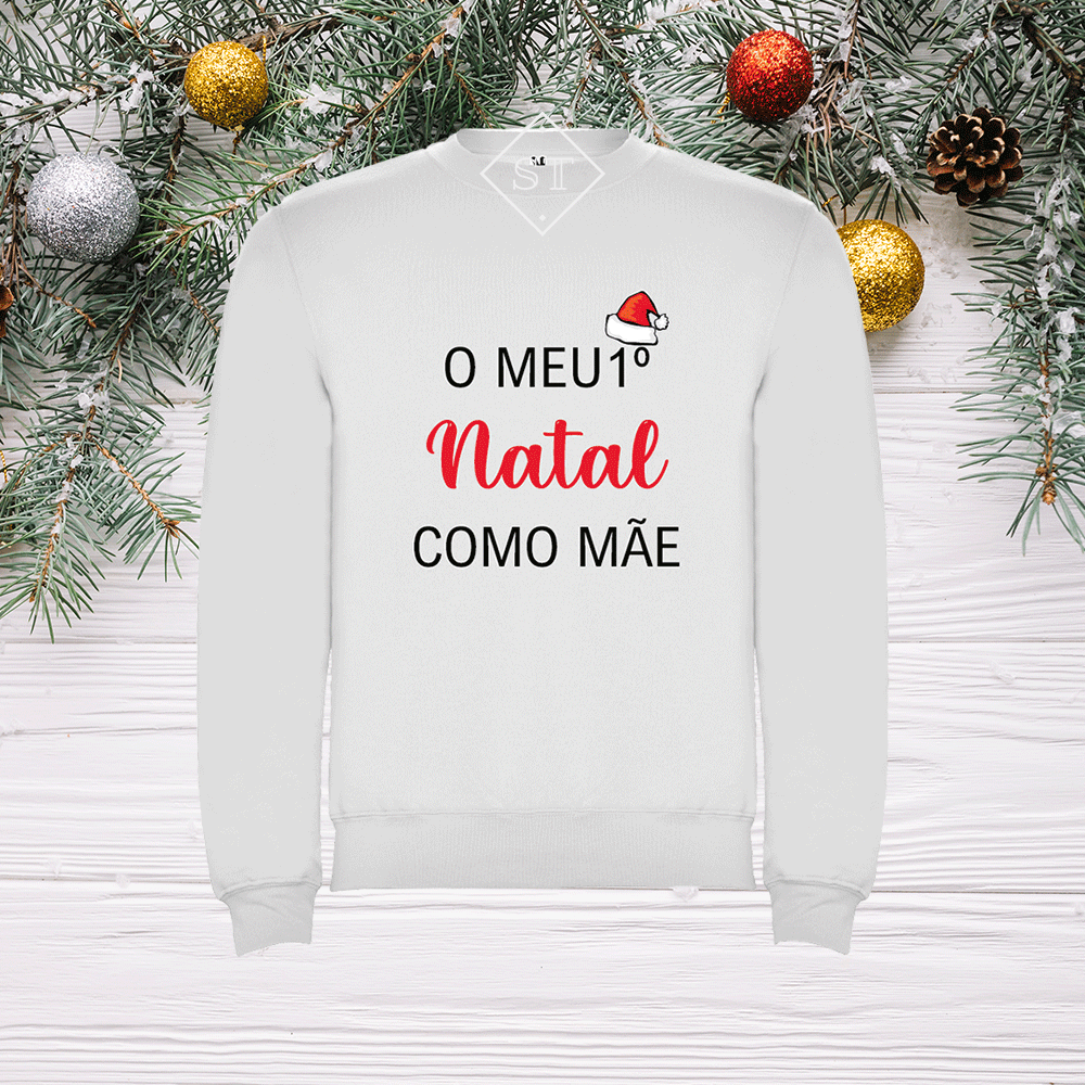 Sweatshirt Primeiro Natal - Mamã