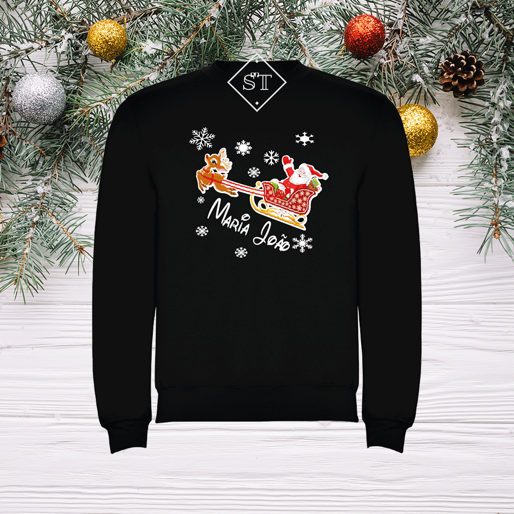 Sweatshirt Pai Natal a Voar - Criança