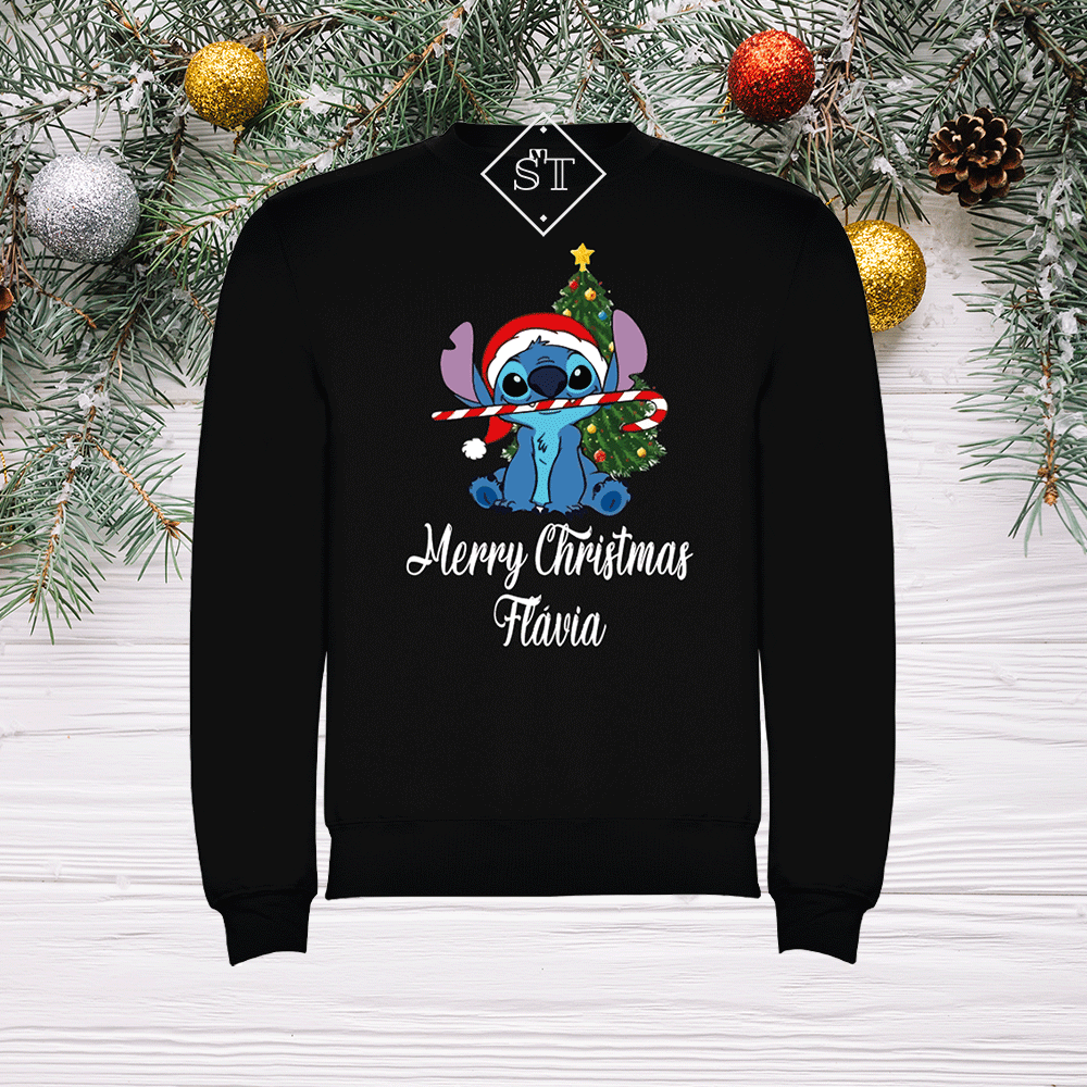 Sudadera navideña de Stitch 3 - Niños