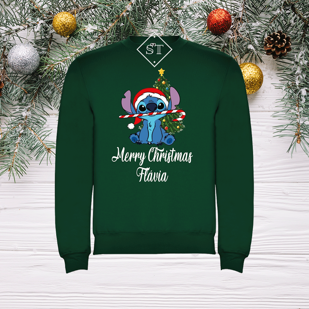 Sudadera navideña de Stitch 3 - Niños