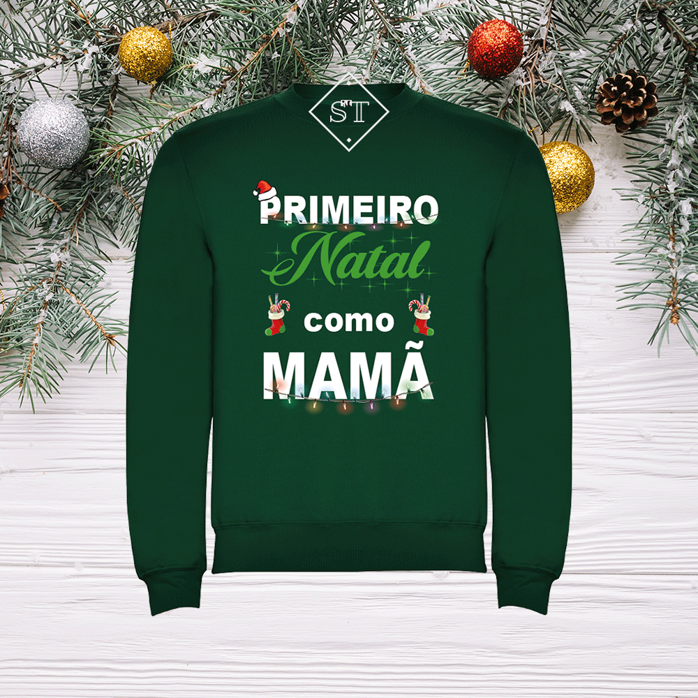 Sweatshirt Primeiro Natal 2 - Mamã