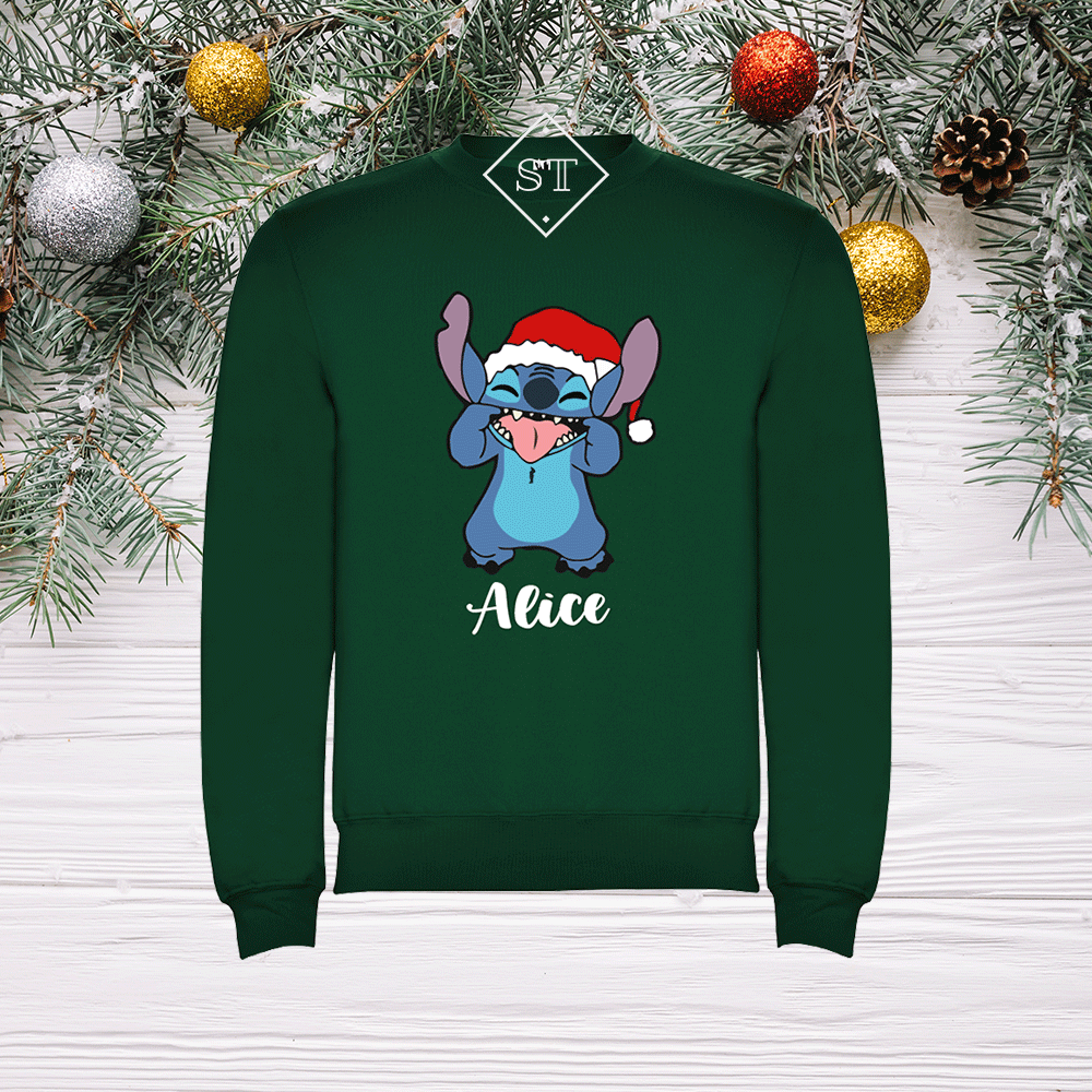 Sweatshirt Stitch 2 Natal - Criança