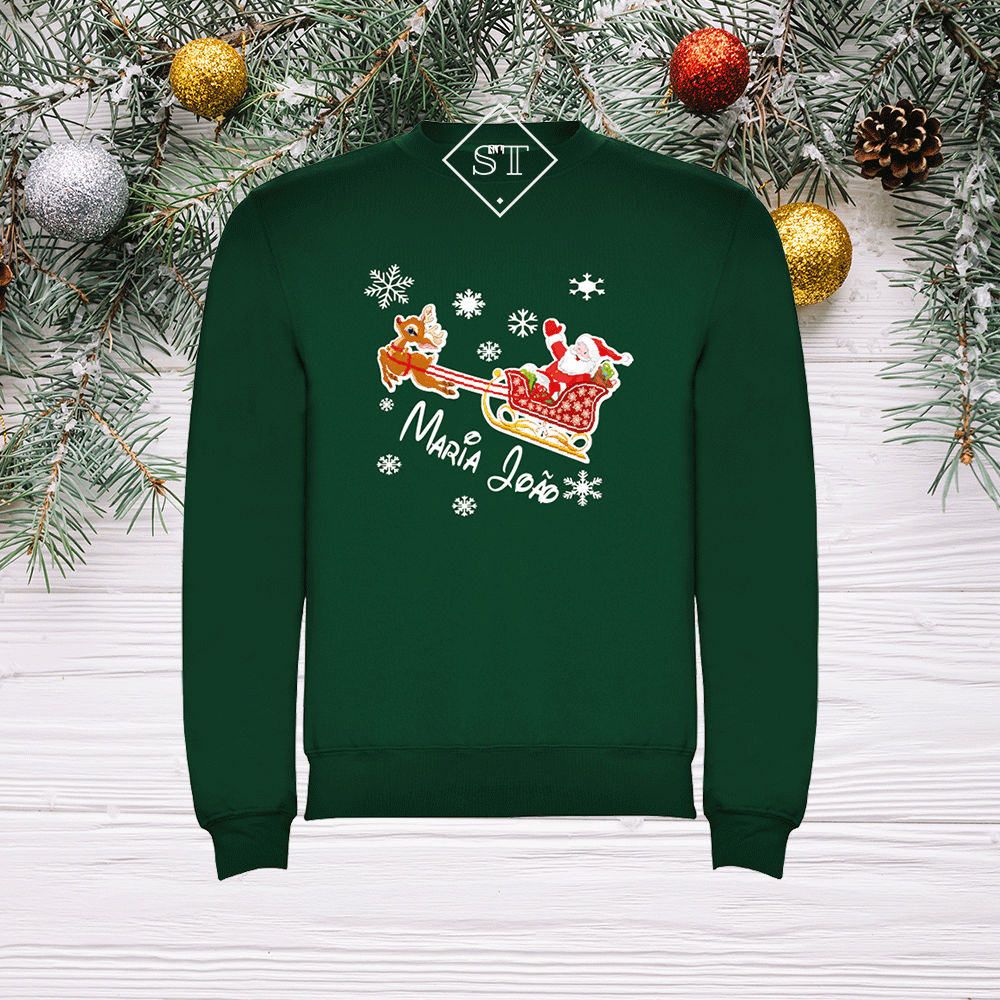 Sweatshirt Pai Natal a Voar - Criança