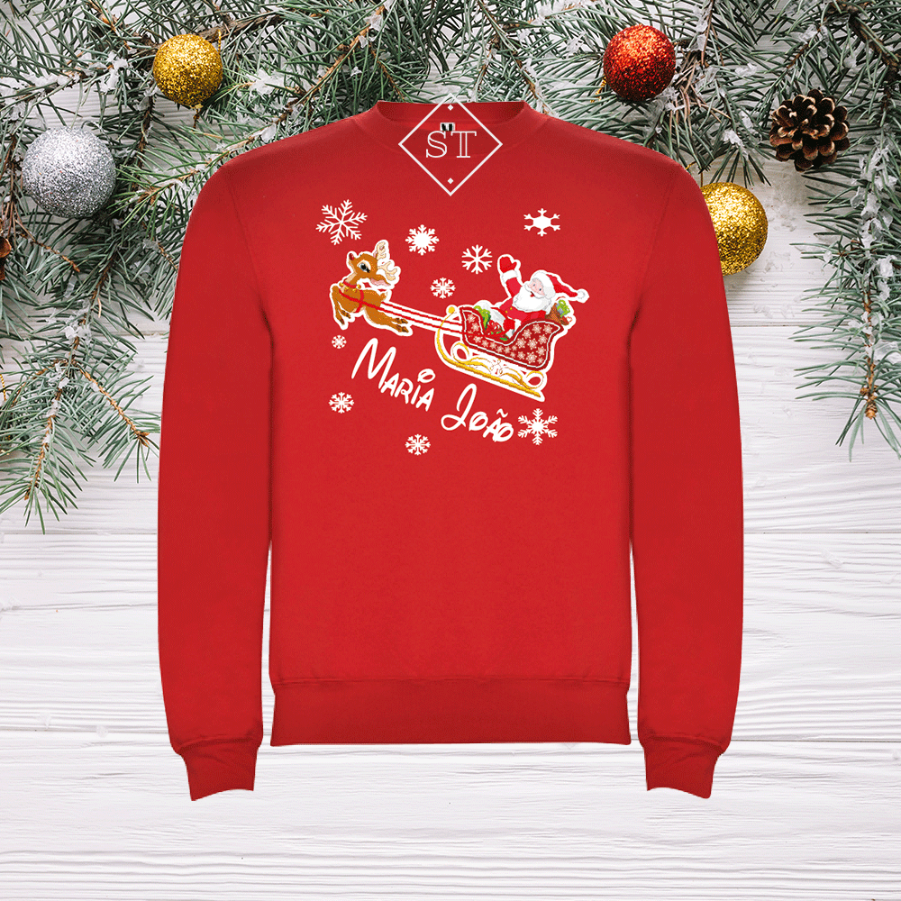 Sweatshirt Pai Natal a Voar - Criança