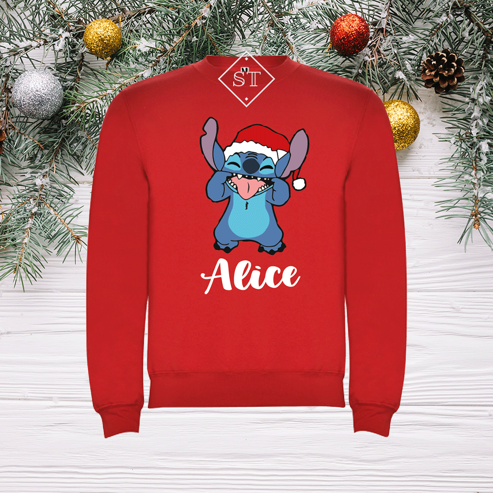 Sweatshirt Stitch 2 Natal - Criança