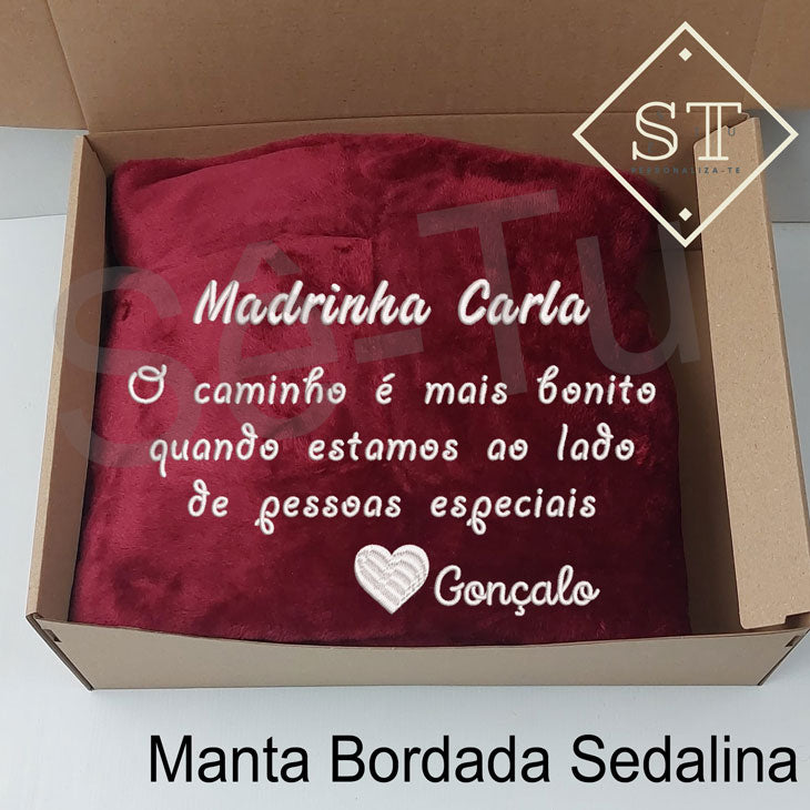 Manta Madrinha Caminho mais Bonito ao Lado Pessoas Especiais