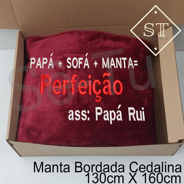 Manta para papá + Sofá + Manta