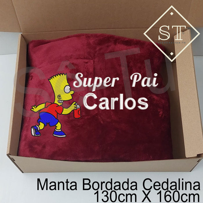 Super Dad Bart Blanket