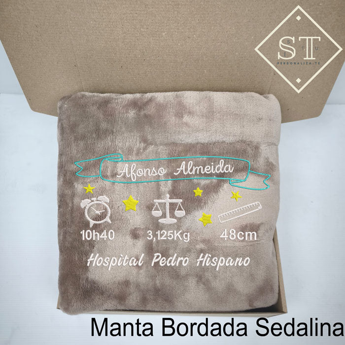 Manta de manos de padre e hijo