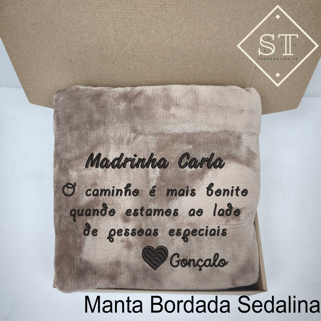 Manta Madrinha Caminho mais Bonito ao Lado Pessoas Especiais