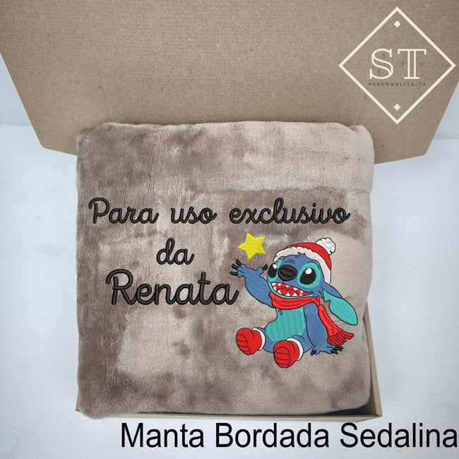 Manta Stitch - Para Uso Exclusivo (Nome)