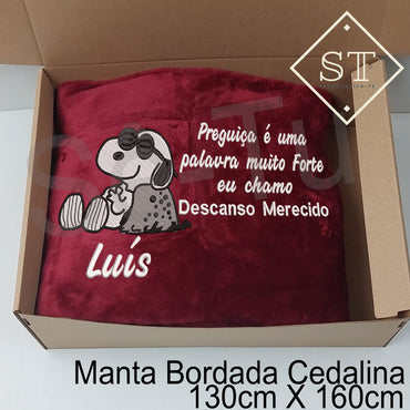 Manta Snoopy Preguiça