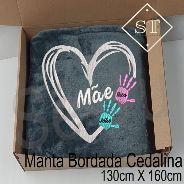 Manta de manos de corazón