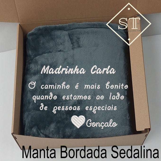 Manta Madrinha Caminho mais Bonito ao Lado Pessoas Especiais